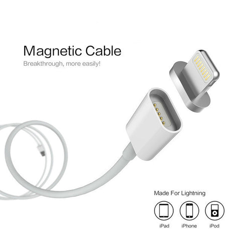 Magnetic USB Charger for iPhone, iPad and iPod.