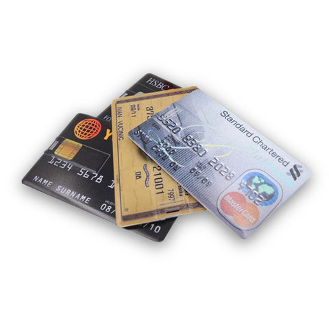 Credit card USB Flash Drive 64GB, 32GB,16GB, 8GB